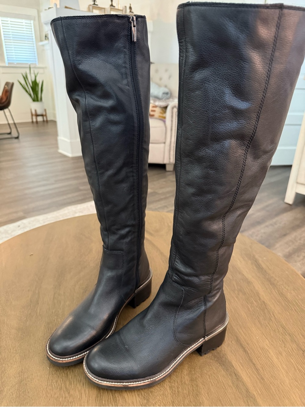 Vince Camuto leather riding boots